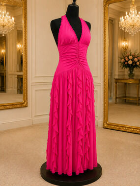 Hot pink formal dress, Club L, US Size 8